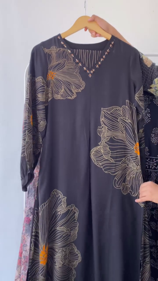 Floral Printed Regular Pure Cotton A-Line Kurta with Palazzos