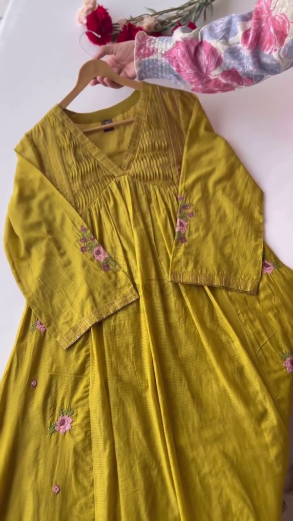 Women Embroidered Straight Kurta with Pants & Dupatta