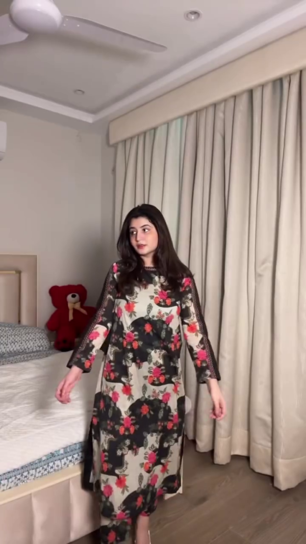 Floral Printed Pure Cotton Night Suit