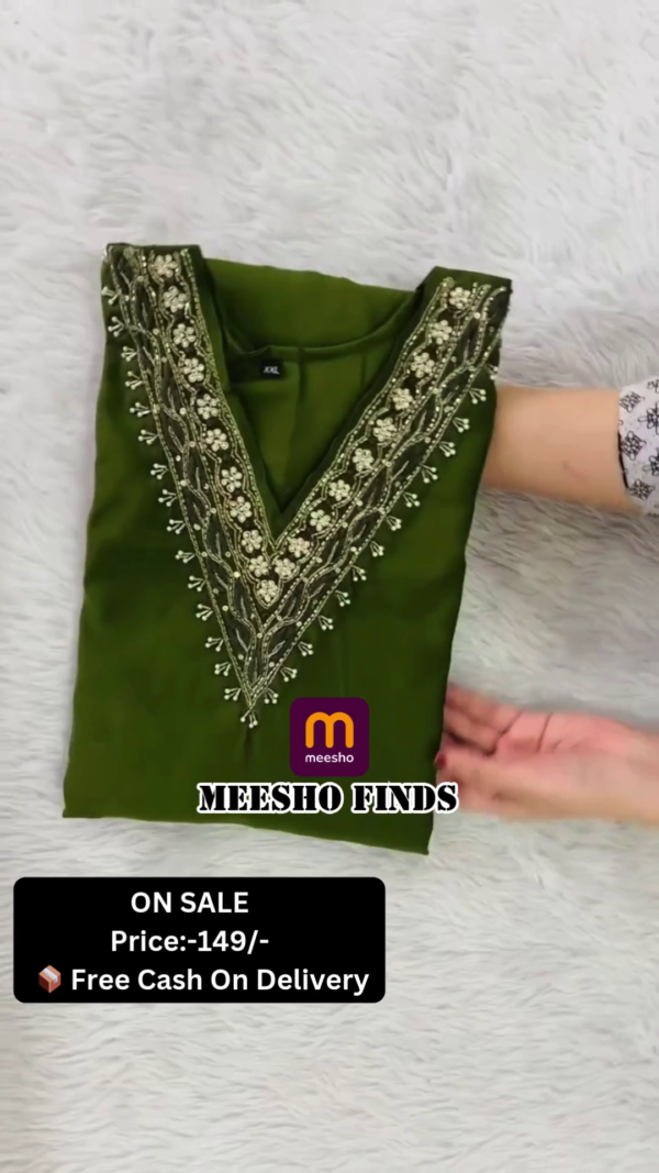 Trendy green readymade suit with fancy dupatta
