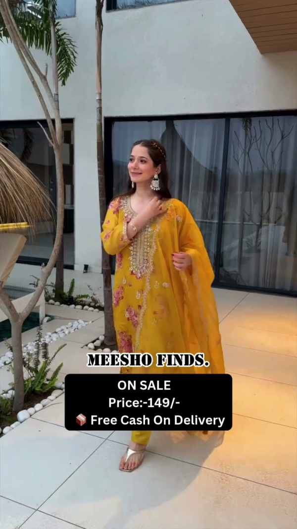 Embroidered Pink Kurta Set for Women with Dupatta Wedding & Party Wear