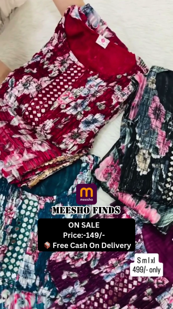 Ethnic Motifs Printed Beads and Stones Chanderi Silk Kurta with Churidar & Dupatta
