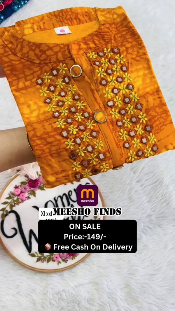 Women Printed Regular Thread Work Kurta with Trousers & With Dupatta