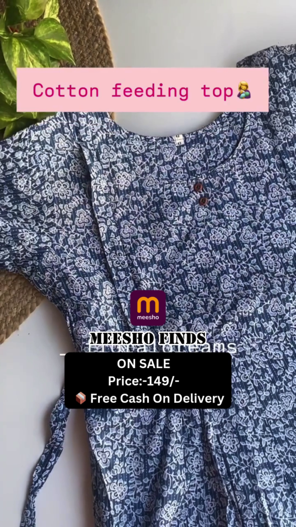 Women White Floral Maternity A-Line Midi Dress