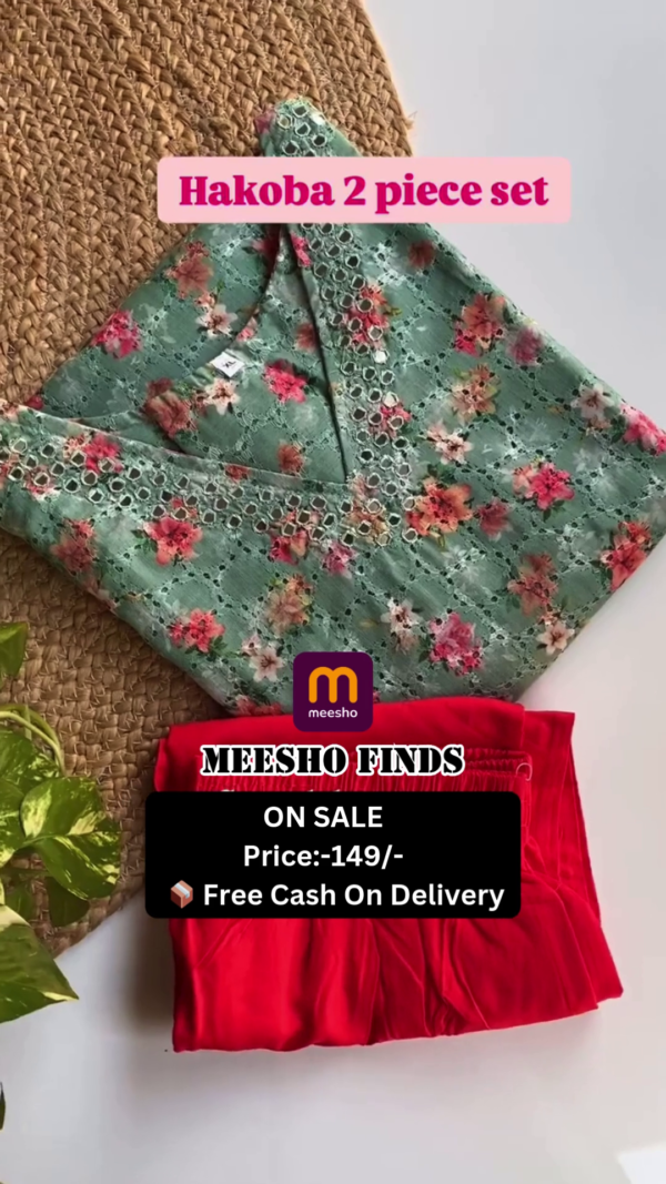 Cotton Kurta set with Dupatta(Print)