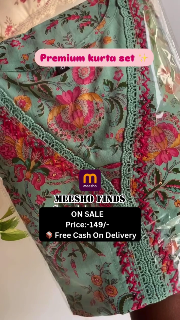 Wear Floral Printed imported Cotton with Fancy Long Top With Button Lutkan Dress Material