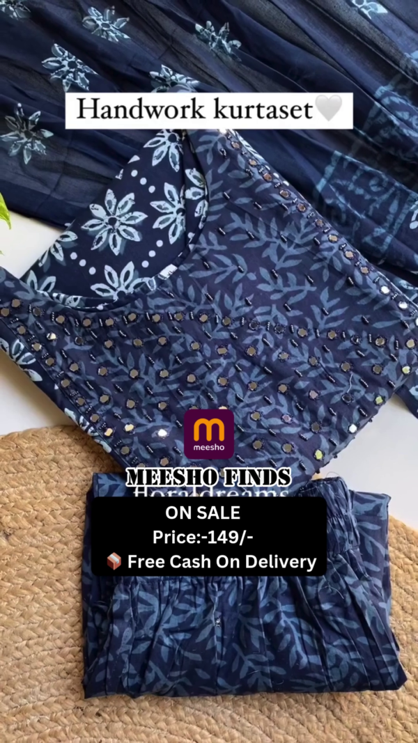 Pure Jaipuri Cotton Kurta Sets - Angrakha Pattern