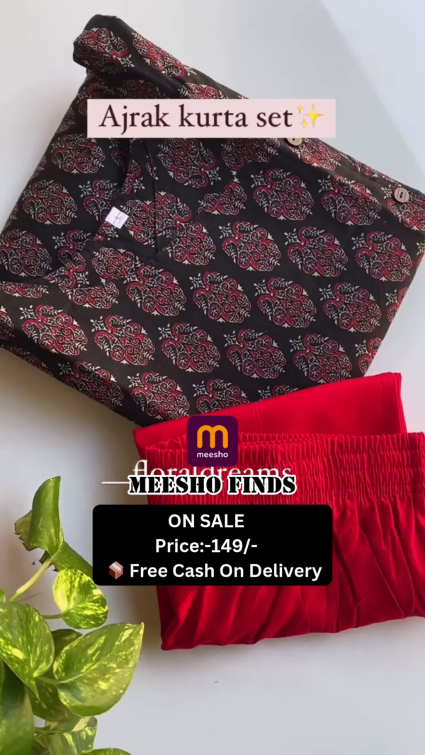 Floral Straight Kurta Set with Dupatta