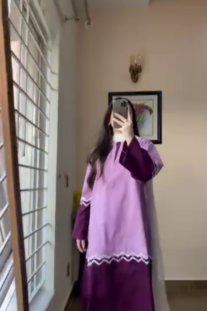 Women Regular Thread Work Kurta with Salwar & With Dupatta