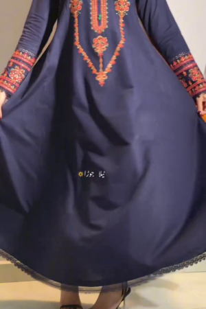 Round Neck Maxi Ethnic Dress