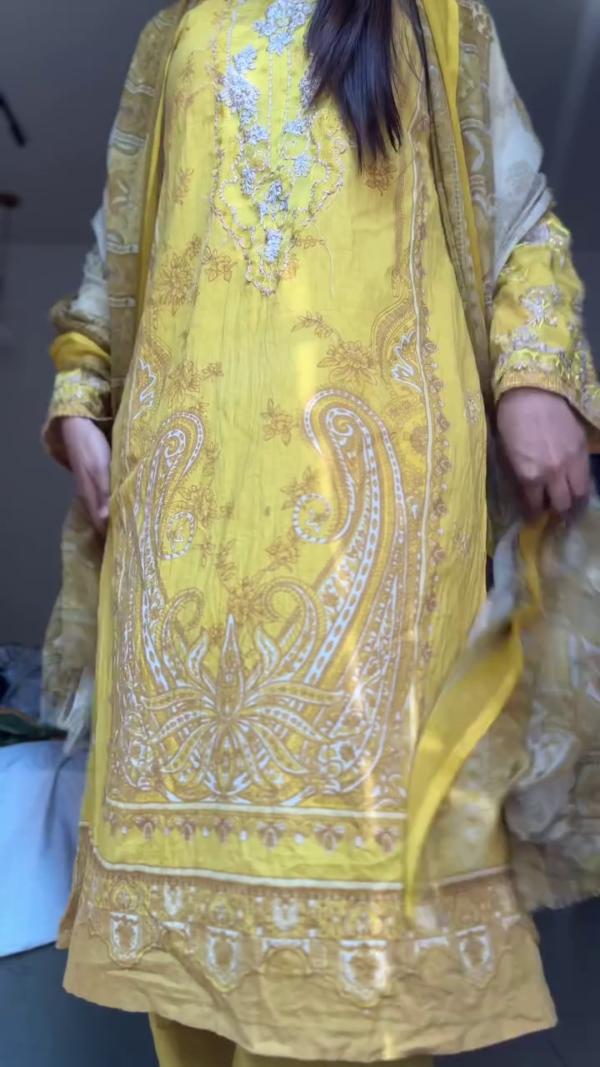Silk & Cotton Saree Emporium Festival Party Indian Women Chinon Stitched Panjabi Dhoti Salwar Suit