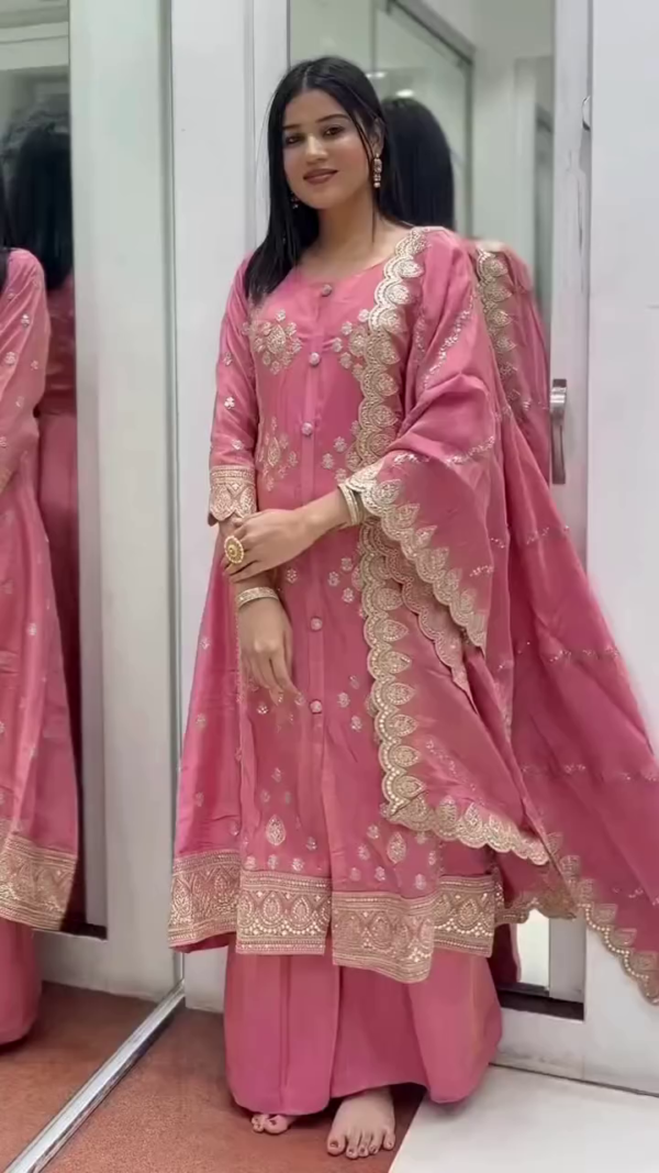Georgette Stiched Dhoti-suit